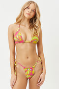 Tia Peace Terry Triangle String Bikini Top