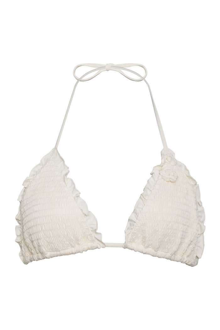 Tiana Ruffle Triangle Bikini Top Sunrose
