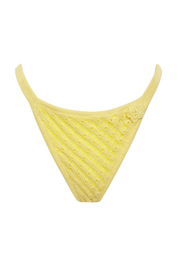 Tide Knit Cheeky Bikini Bottom Honey Butter
