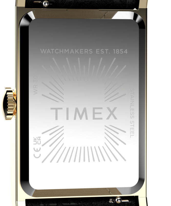 TW2Y56200 Timex 1976 Lexington Reissue 21mm Leather Strap Watch Caseback Image