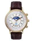 TW2Y99000 Timex 1990 Moon Phase Reissue 37mm Leather Strap Watch Primary Image