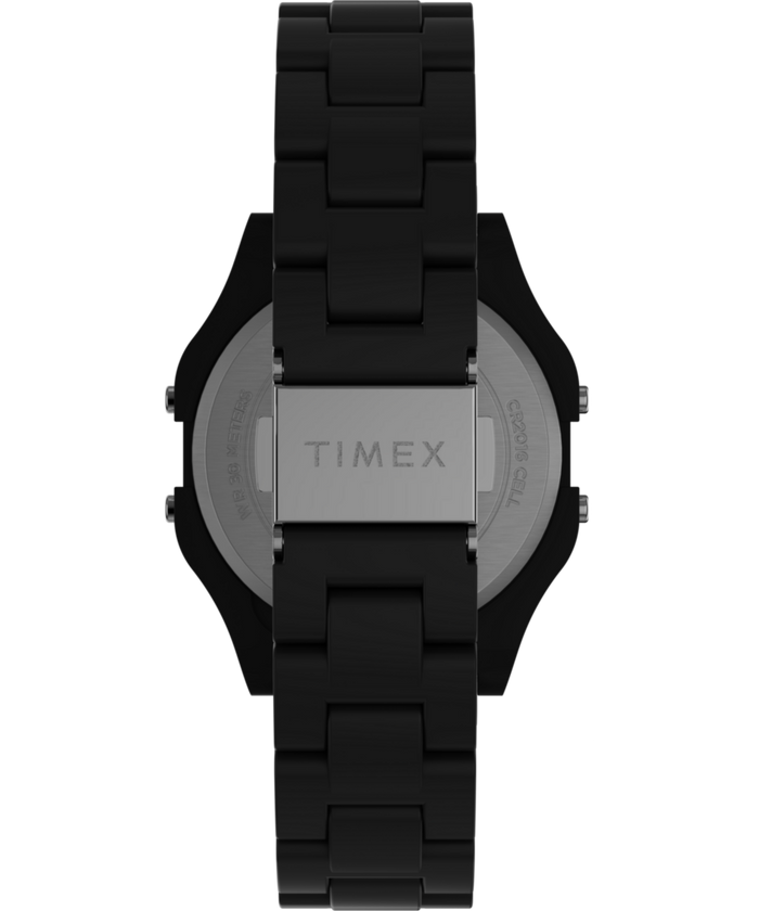 TW2V20000 Timex 80 36mm Glossy Black Resin Bracelet Watch Strap Image