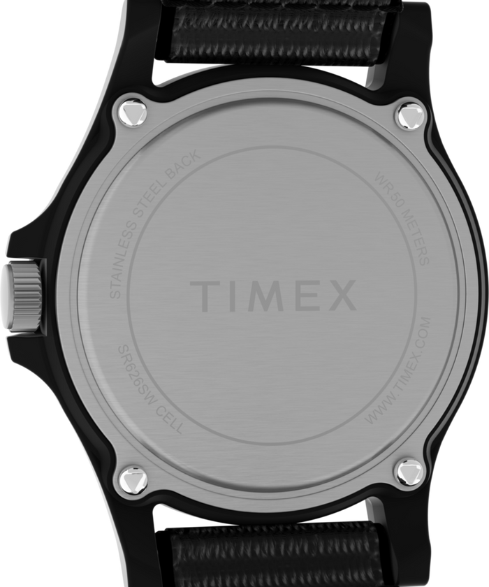 TW2Y58300 Timex Arches National Park 40mm Fabric Strap Watch Caseback Image