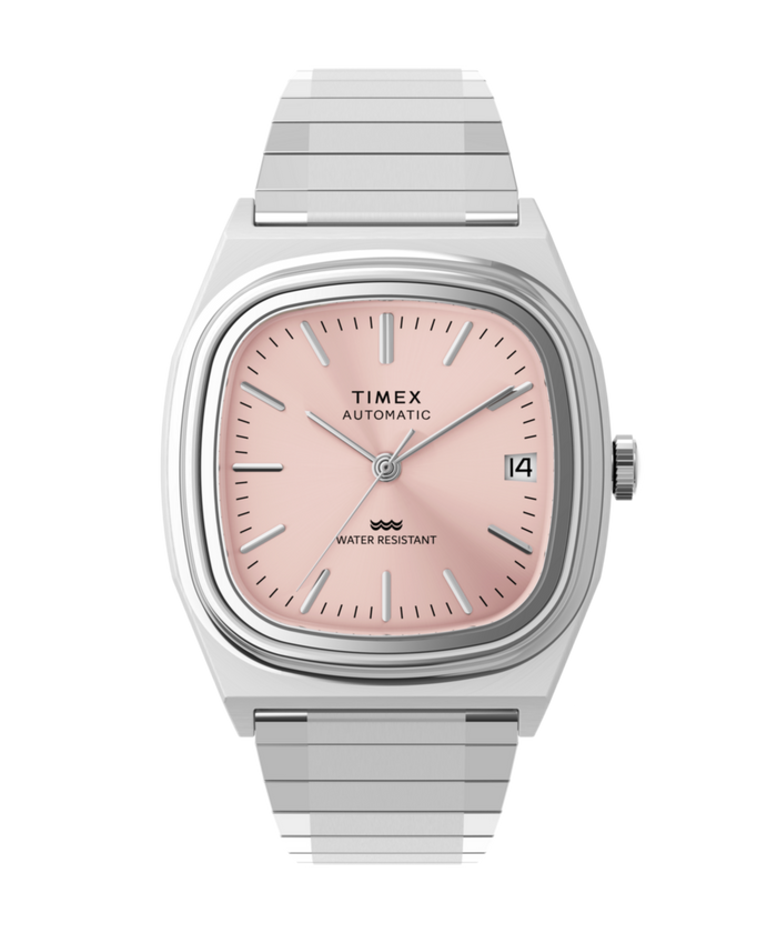 TW2Y66800 Timex® Automatic 1983 E Line 34mm Stainless Steel Expansion Band Watch Primary Image