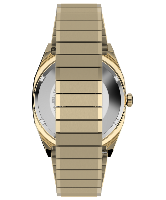 TW2Y67700 Timex® Automatic 1983 E Line 34mm Stainless Steel Expansion Band Watch Strap Image