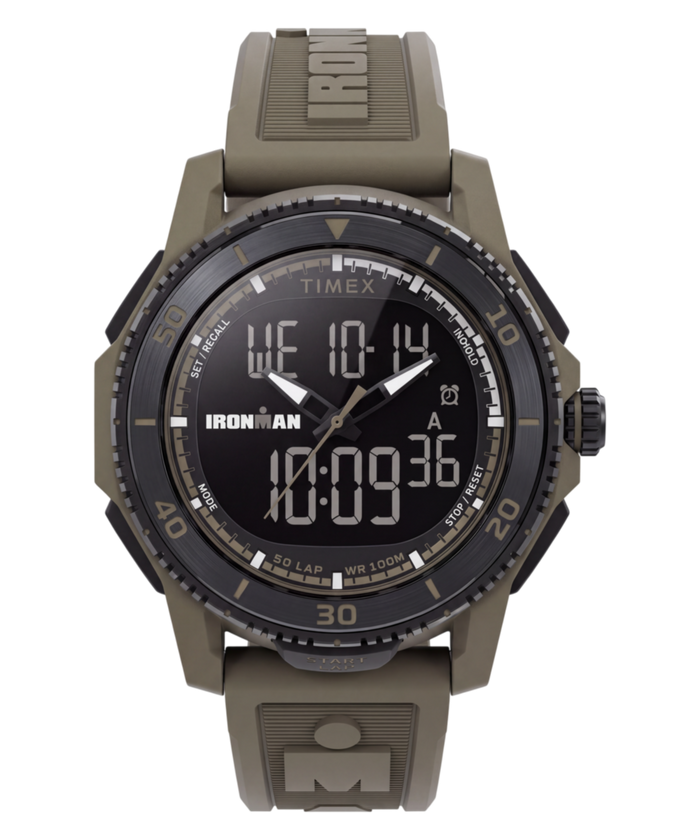 TW5M74200 TIMEX® IRONMAN® Adrenaline 46.5mm Resin Strap Watch Primary Image