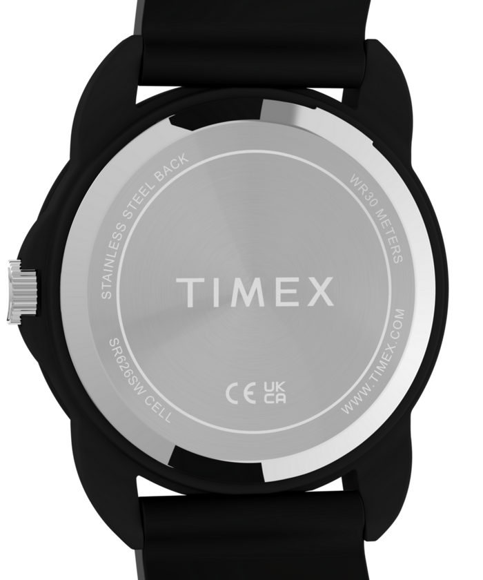 TW2Y59800 Timex Kids Time Teacher 30mm Silicone Strap Watch Caseback Image