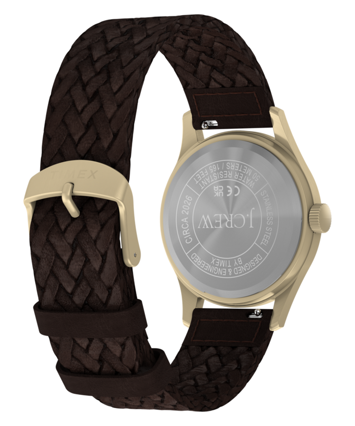TW2Y78500 Timex MK1 for J.Crew 36mm Leather Strap Watch Caseback Image