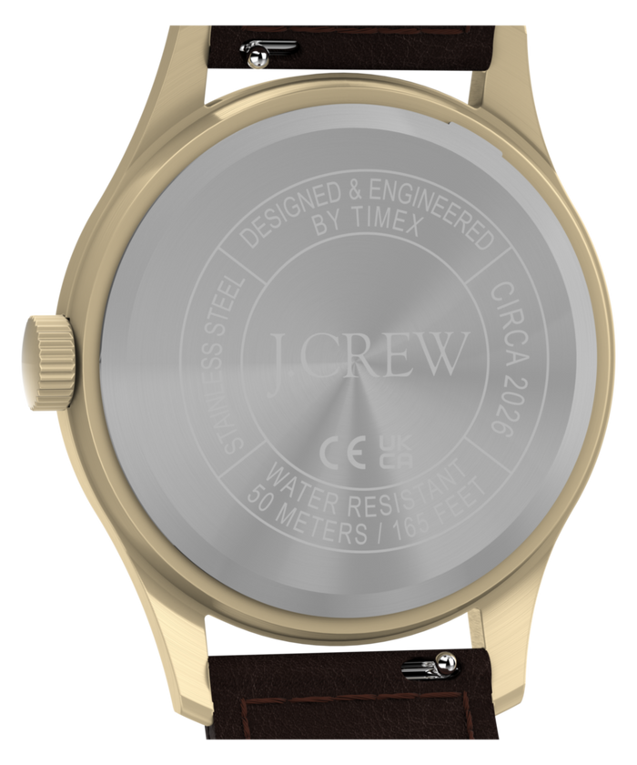 TW2Y78500 Timex MK1 for J.Crew 36mm Leather Strap Watch Caseback with Attachment Image