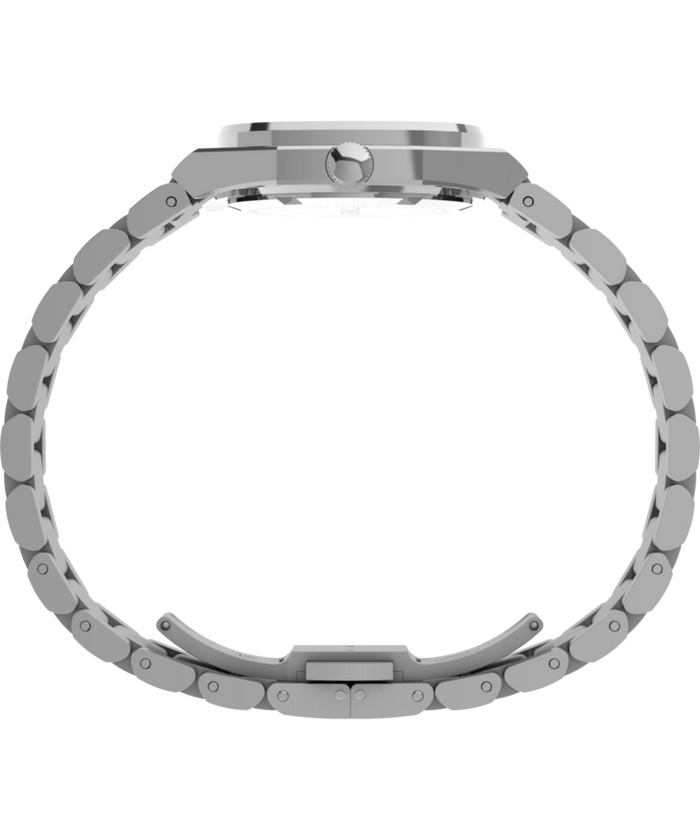 TW6A01000 Timex® Quartz E Line 30mm Stainless Steel Bracelet Watch Profile Image