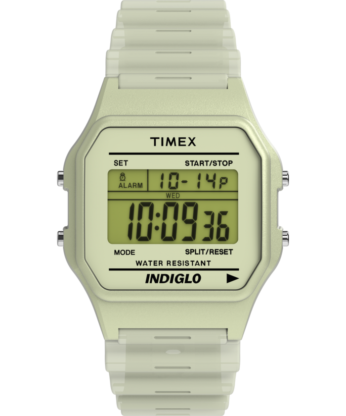 TW2Y02600 Timex T80 Glow in the Dark 34mm Resin Strap Watch Primary Image