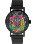 TW2Y15900 Timex Weekender Day of the Dead 40mm Leather Strap Watch Primary Image