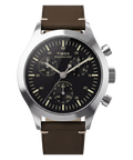 TW2Y85200 Timex Weekender® New England Chronograph 40mm Leather Strap Watch Primary Image