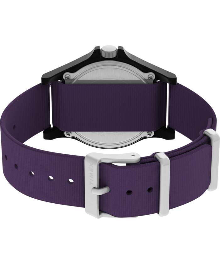 TW2Y46300 Timex x Fortnite Acadia 40mm Fabric Strap Watch Caseback with Attachment Image