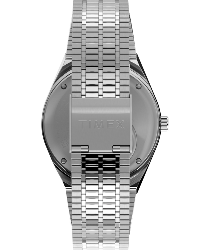 TW2W70600 Timex x seconde/seconde/ Loser 38mm Stainless Steel Bracelet Watch Strap Image