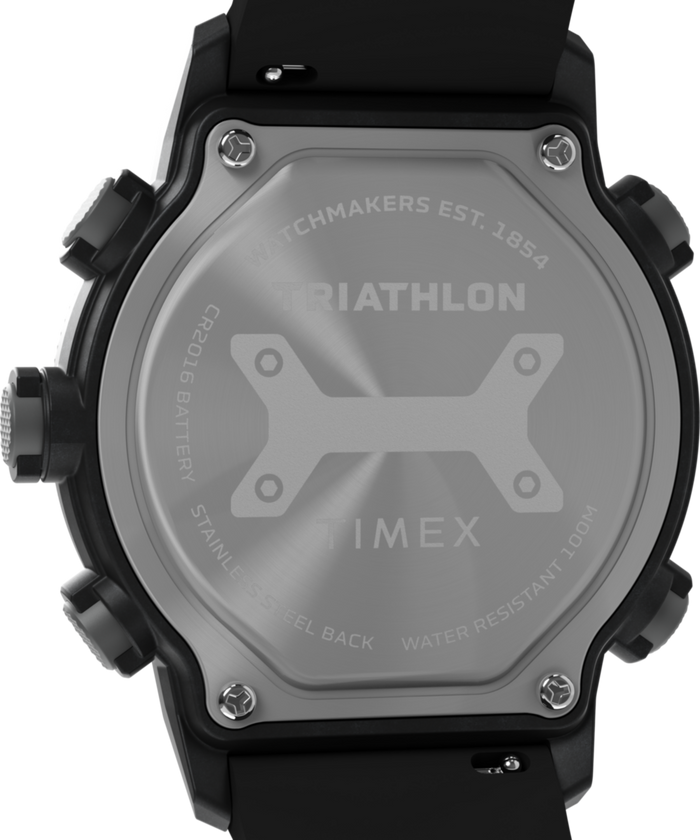TW5M66900 Triathlon 200 Lap 44mm Silicone Strap Watch Caseback Image