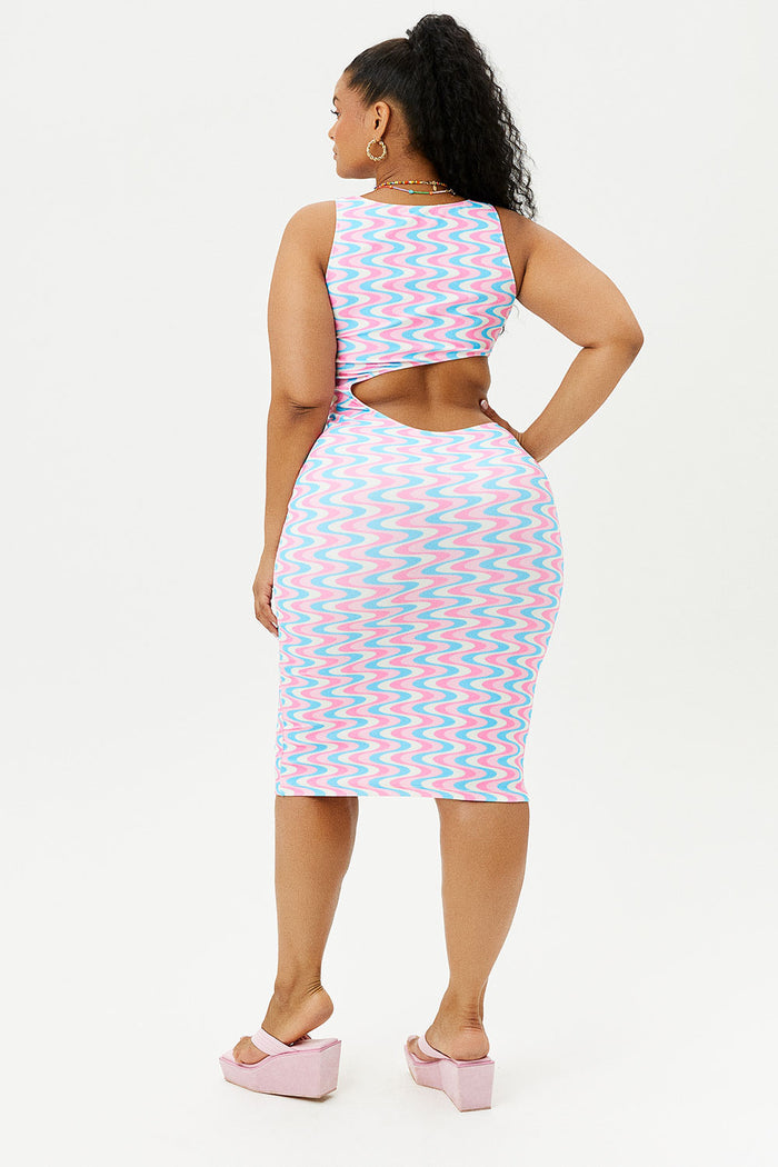 Twelve Terry Dress With Cut Out Middle Sister Swirl Extended