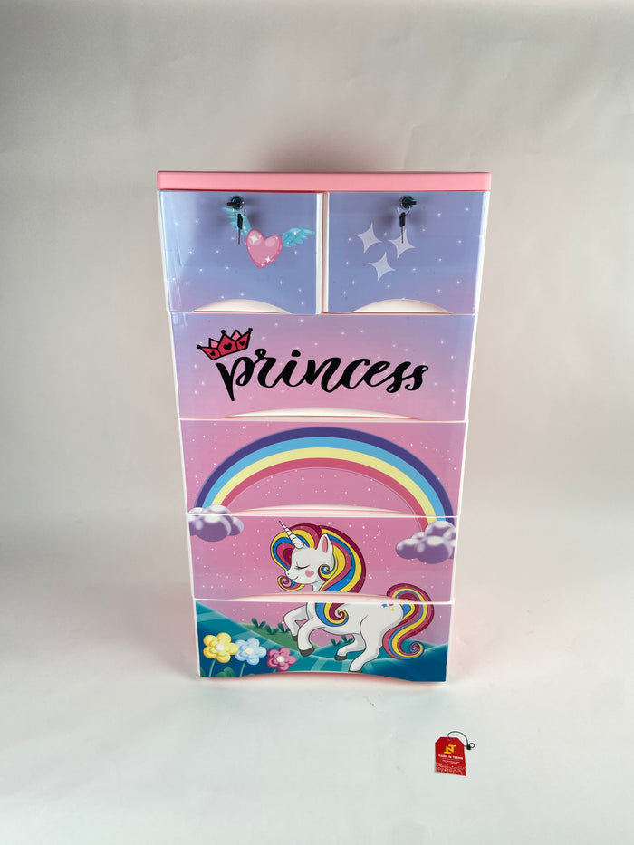 Unicorn Theme 5 Layer Wardrobe