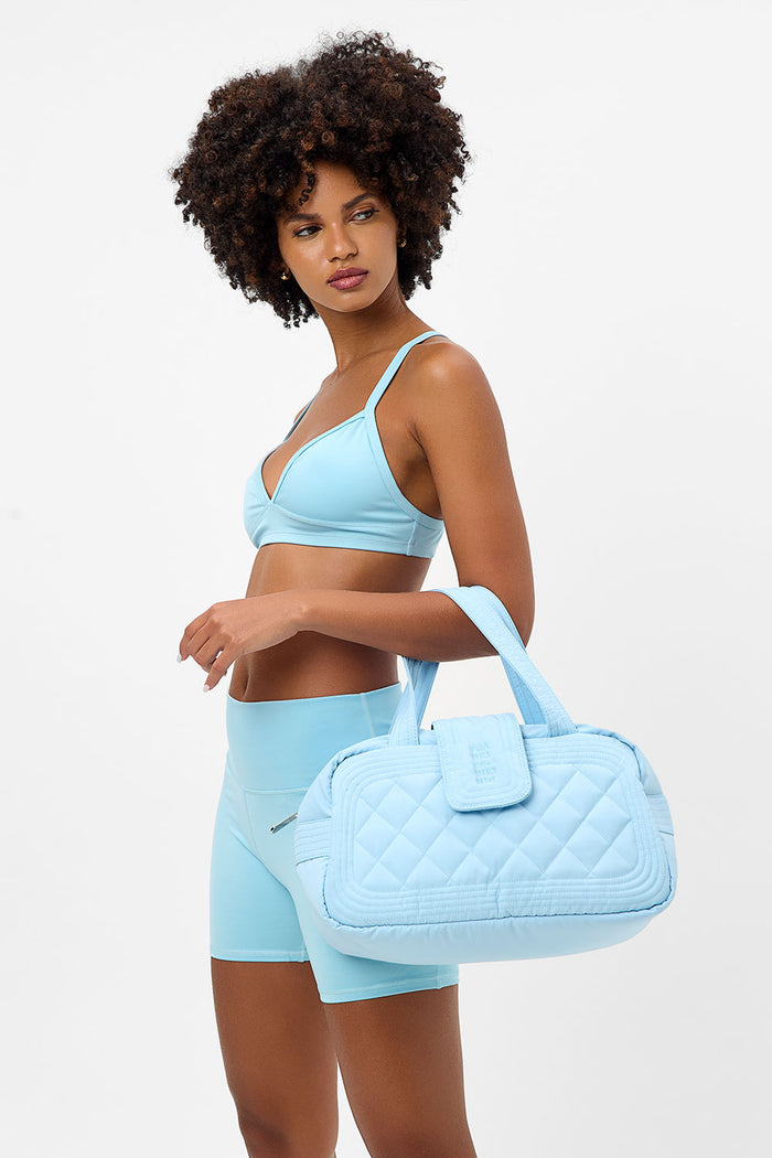 Venus Baby Blue Quilted Bag