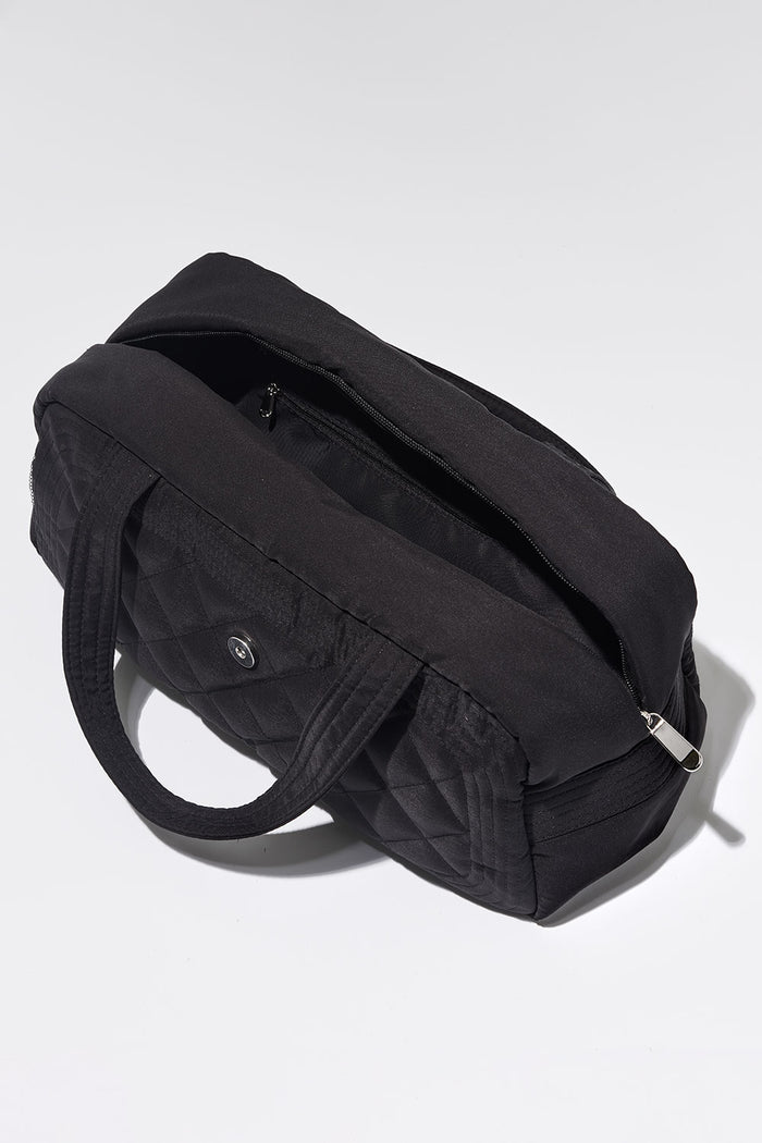 Venus Black Quilted Bag