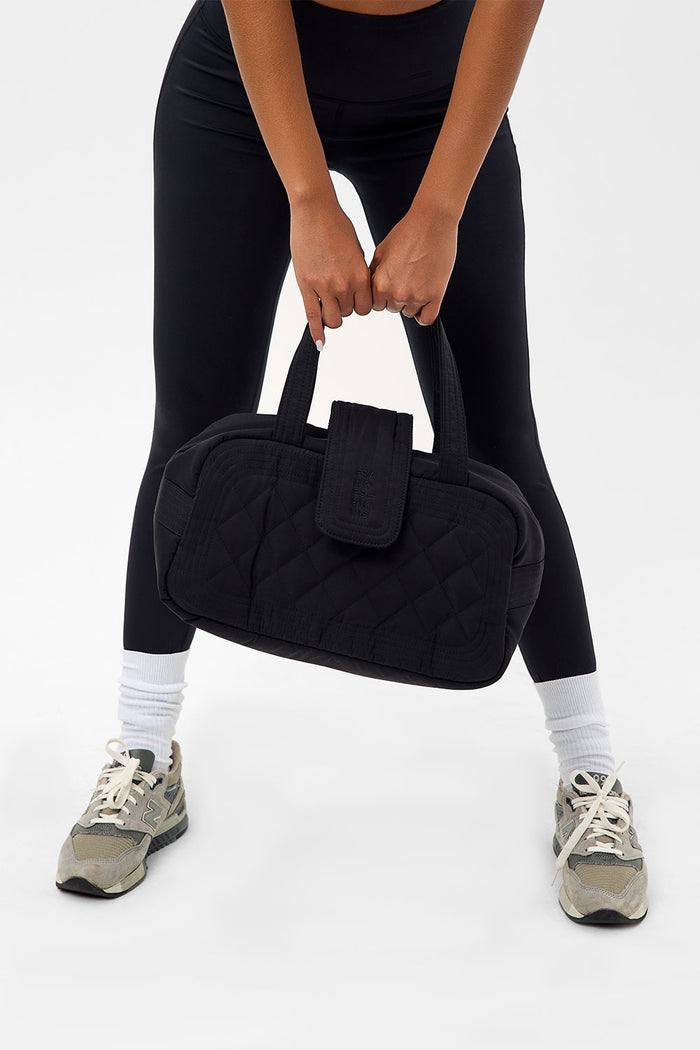 Venus Black Quilted Bag