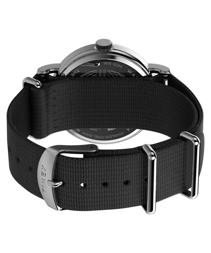 TW2W86100 Weekender 40mm Fabric Strap Watch  Caseback with Attachment Image