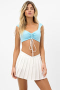 Windy White Tennis Skirt