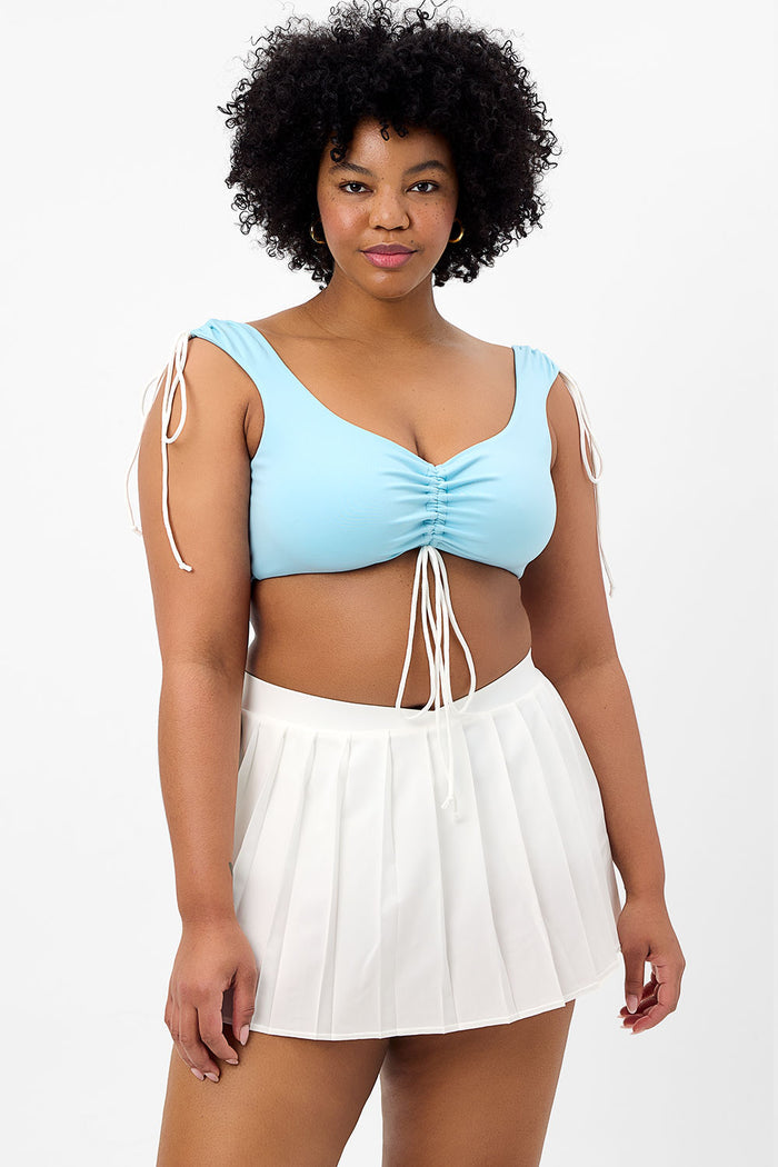 Windy White Tennis Skirt Extended