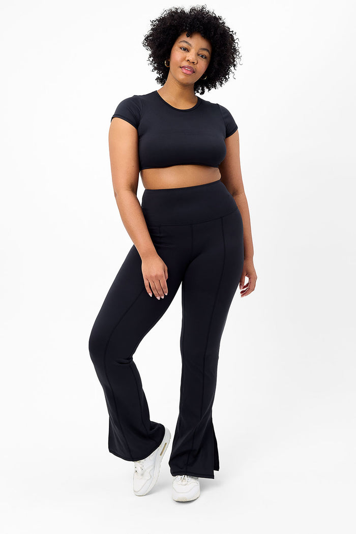 Zippy Black Flare Legging