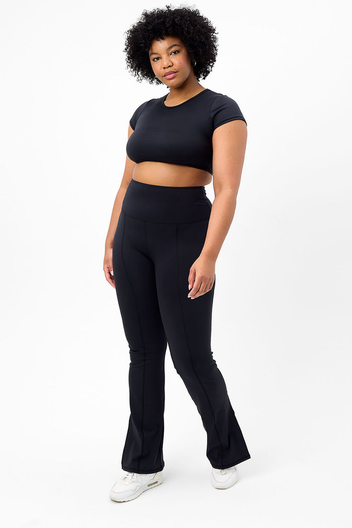 Zippy Black Flare Legging